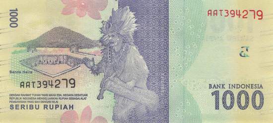 Indonesien 1000 Rupiah 2016 p154a